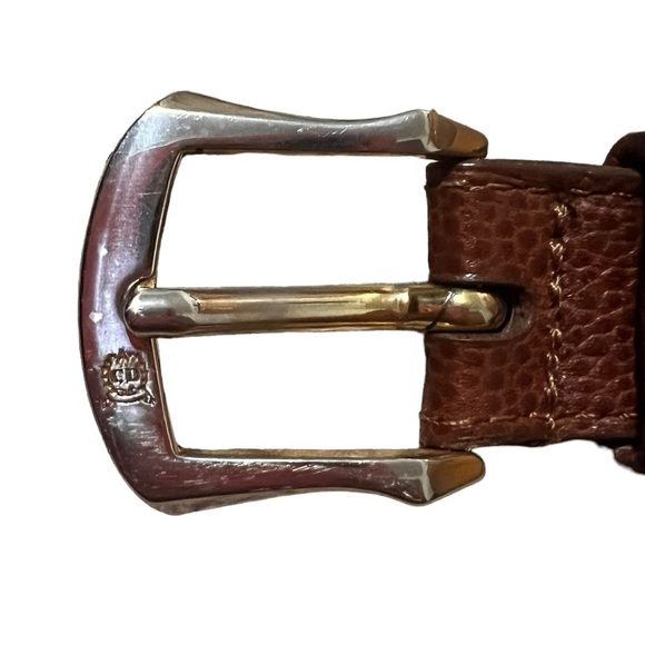 {Christian Dior Men’s Made in Spain Brown Leather Belt Size 34} - Picture 6 of 9